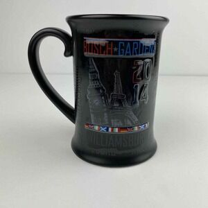 Busch Gardens Williamsburg Black Coffee Mug‎ World Flags 3D